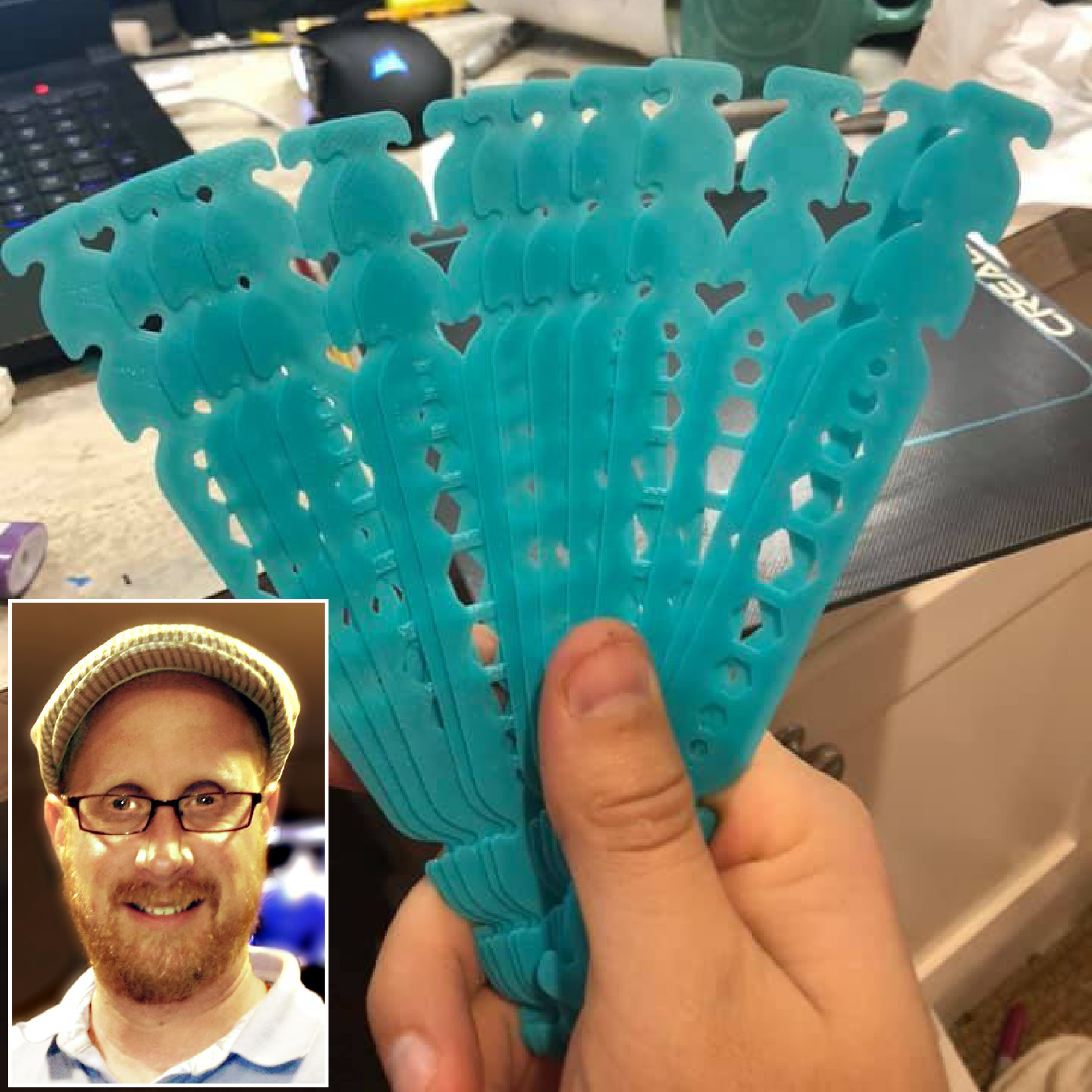 One Man + One 3D printer = Pain-free medical personnel