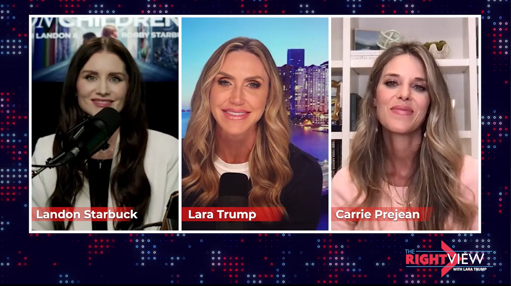 Lara Trump, Landon Starbuck, Carrie Prejean Boller