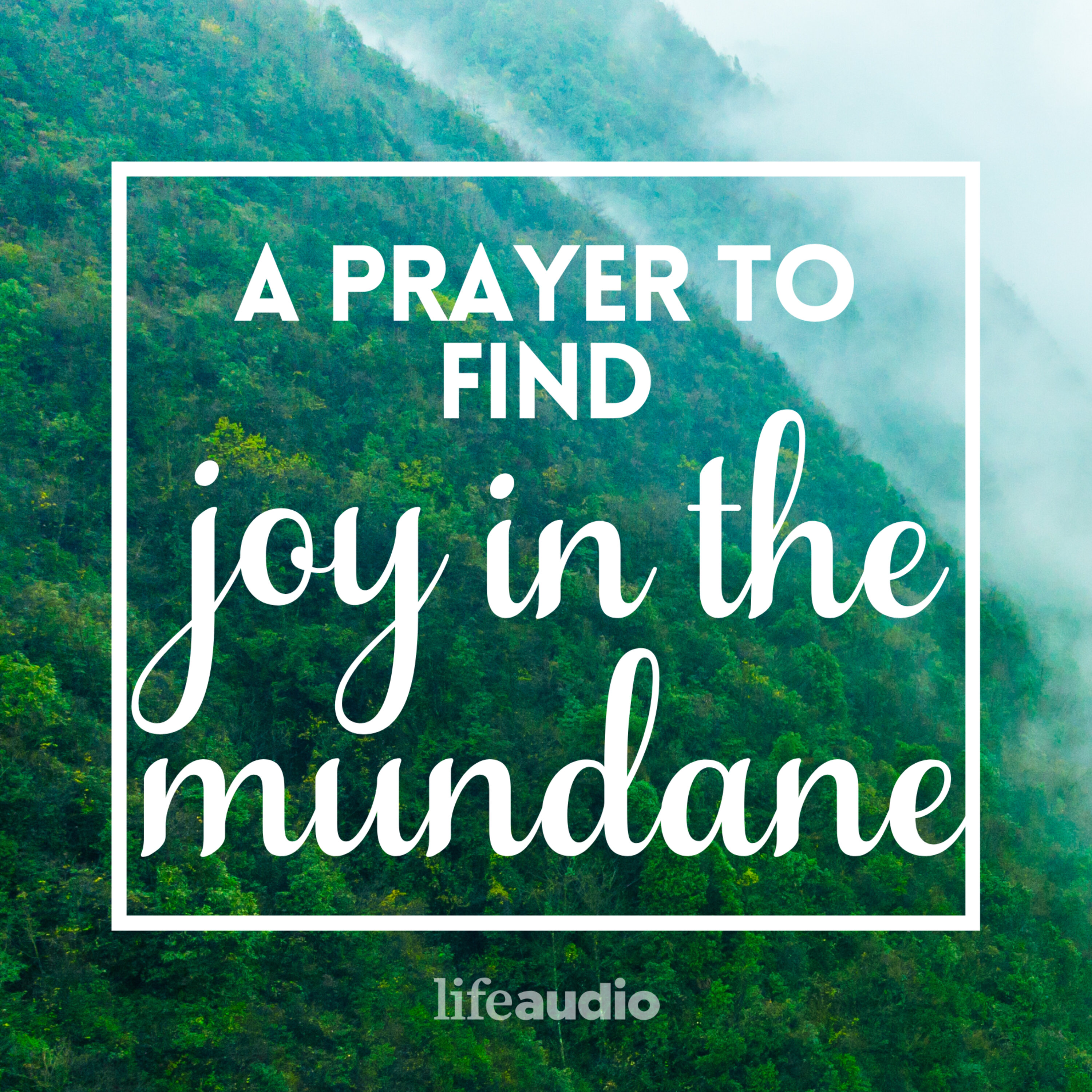 A Prayer to Find Joy in the Mundane
