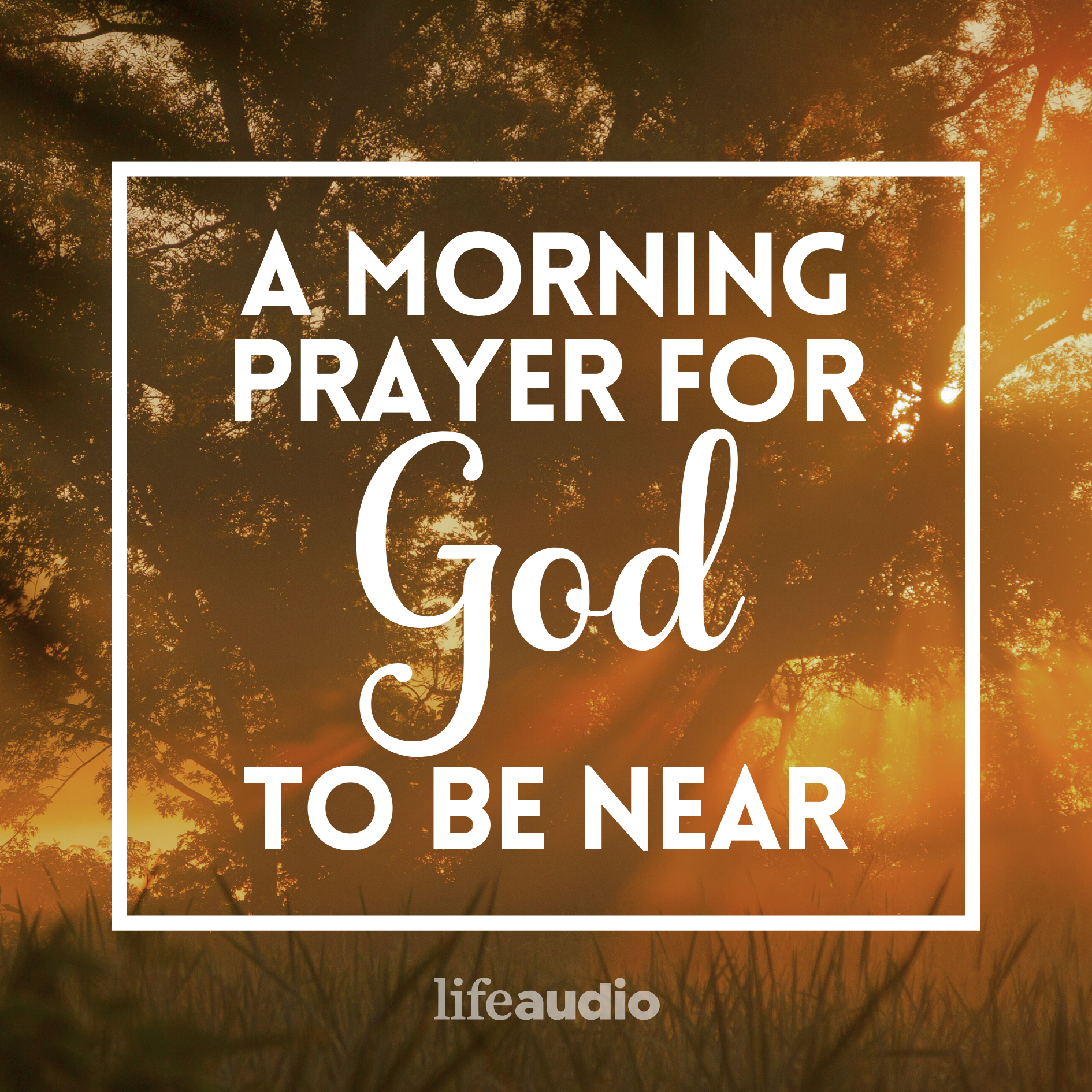 A Morning Prayer for God to Be Near