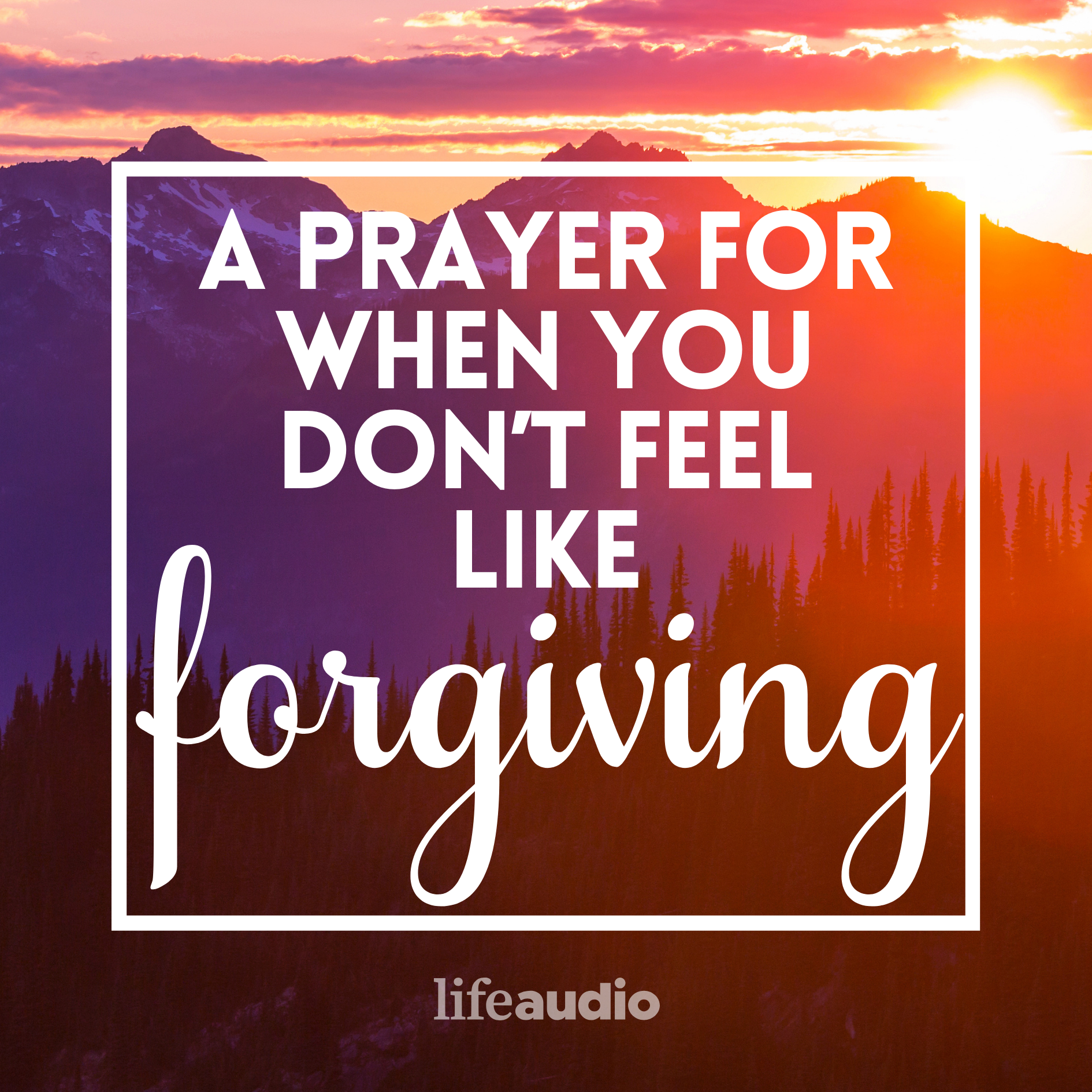 A Prayer for When You Don't Feel Like Forgiving