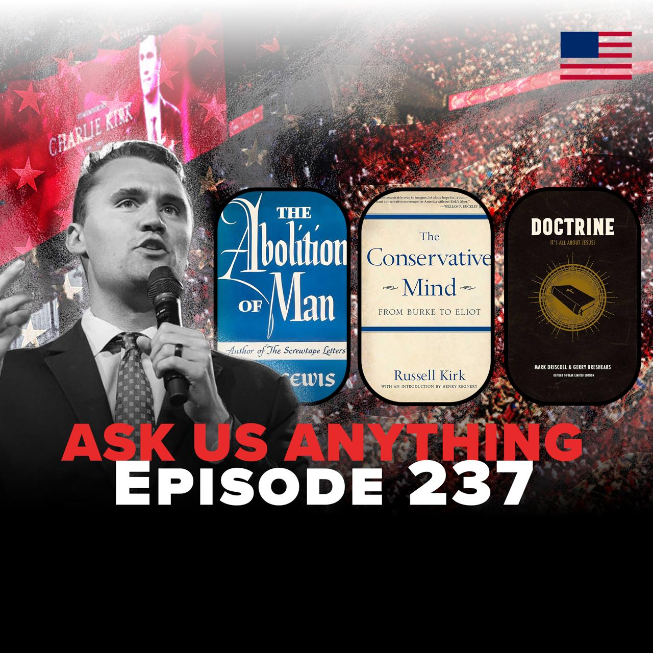 Episode art: Ask Us Anything 237: Charlie's Favorite Books? 2026 Plans? Surprised by Grace?