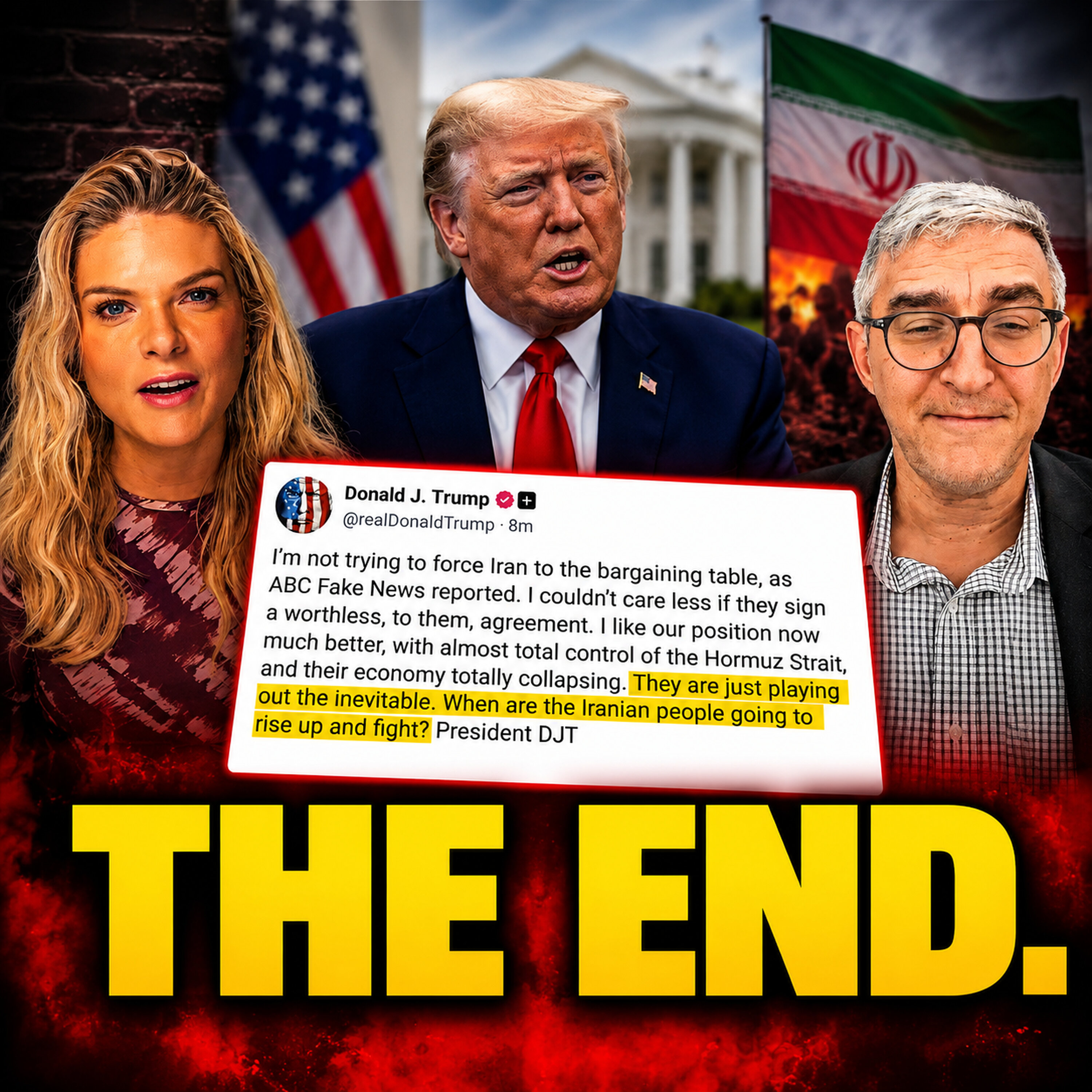 Trump Jsut Called on Iranian to 'Rise Up and FIGHT' - Signaling The End is Near