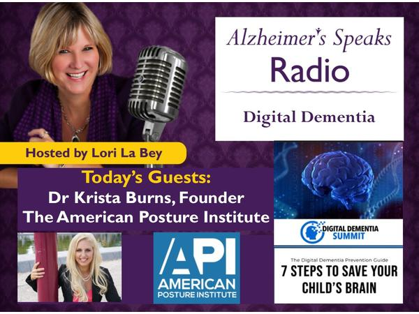 Dr Krista Burns on Digital Dementia on Alzheimer's Speaks Radio episode artwork