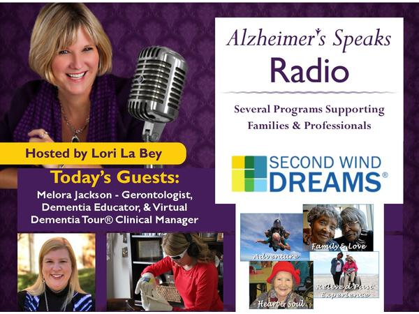 Join Alzheimer's Speaks Radio & Gerontologist Melora Jackson episode artwork