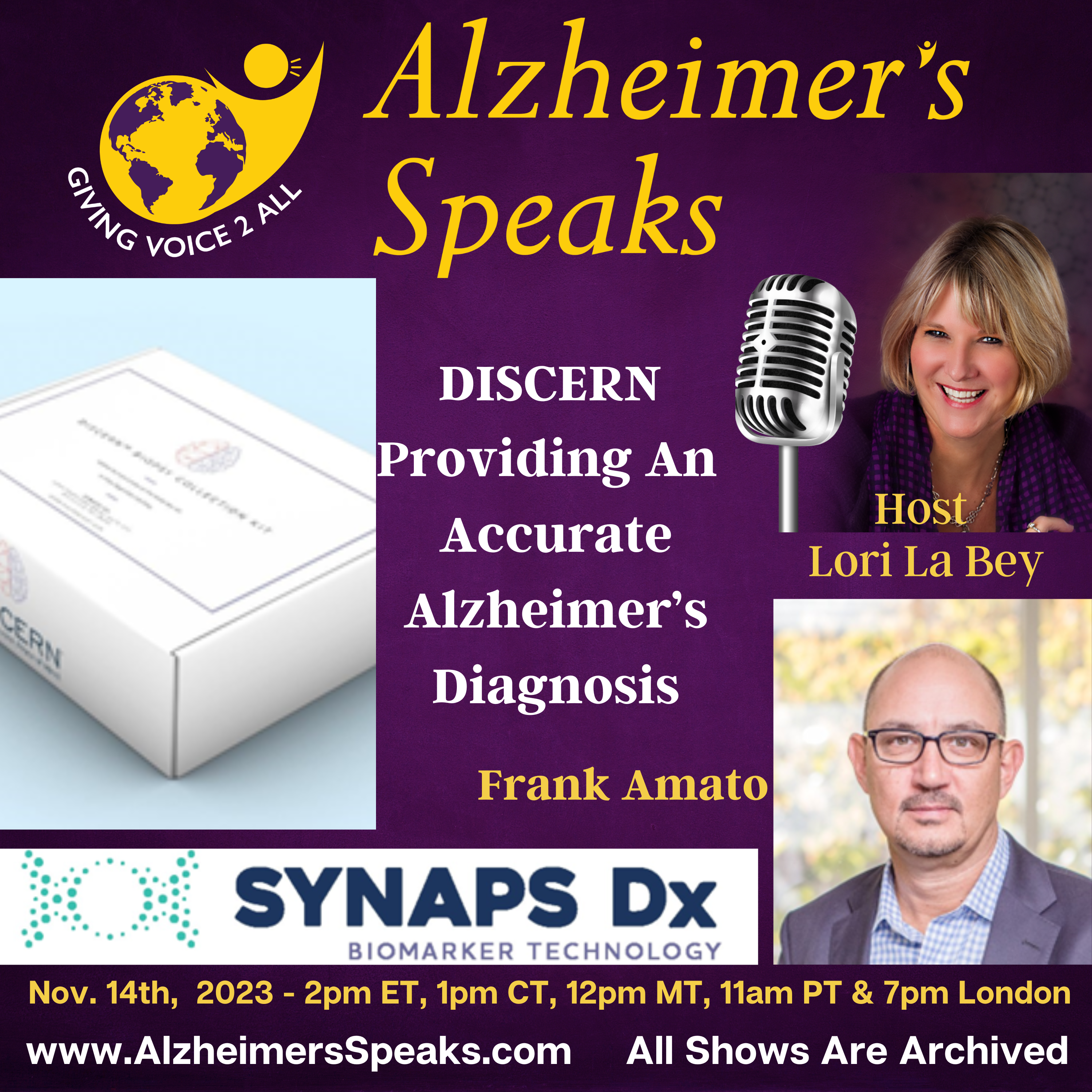 DISCERN™, a highly accurate, minimally invasive test to diagnose Alzheimer’s Disease