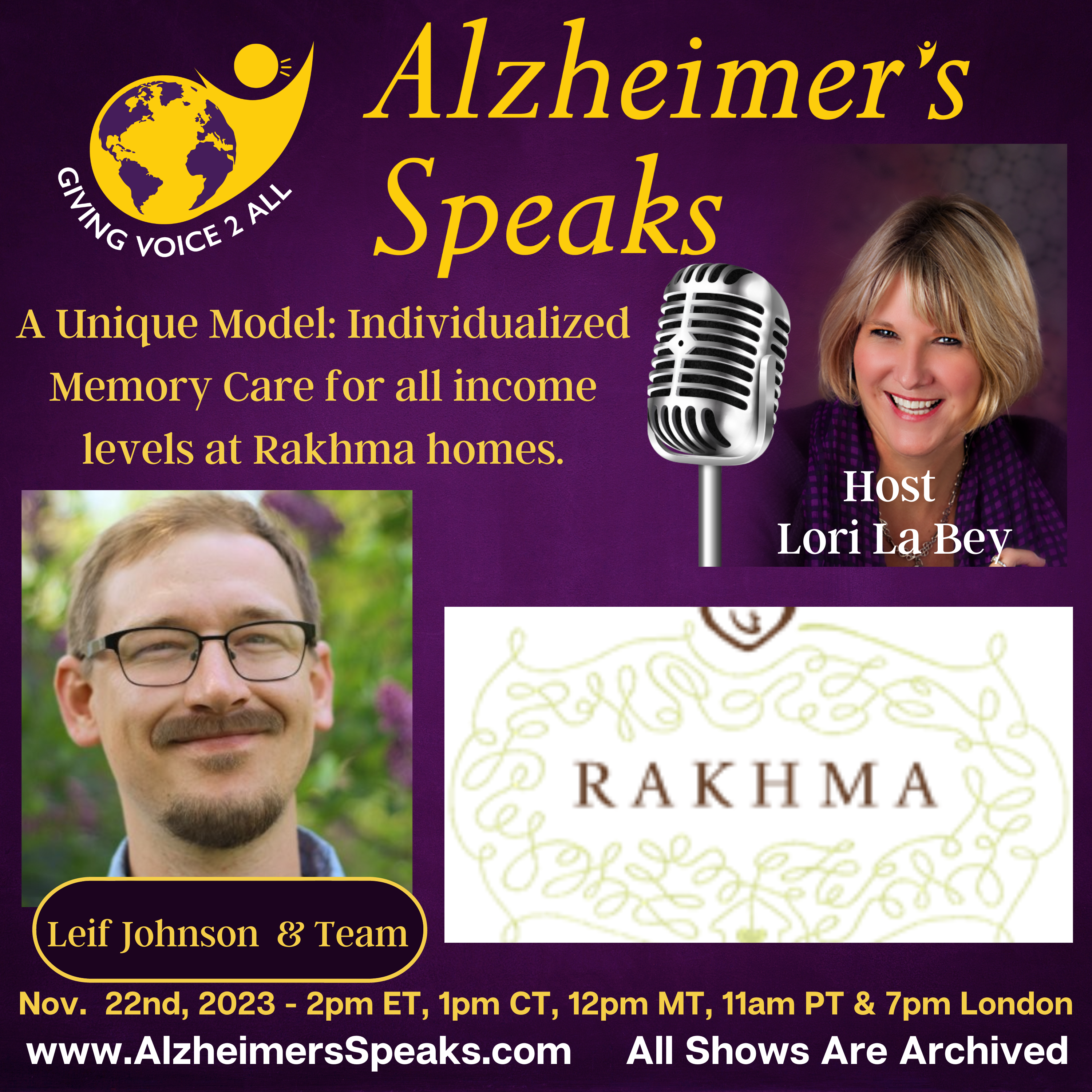 A Unique Model: Individualized Memory Care for all income levels at Rakhma homes.