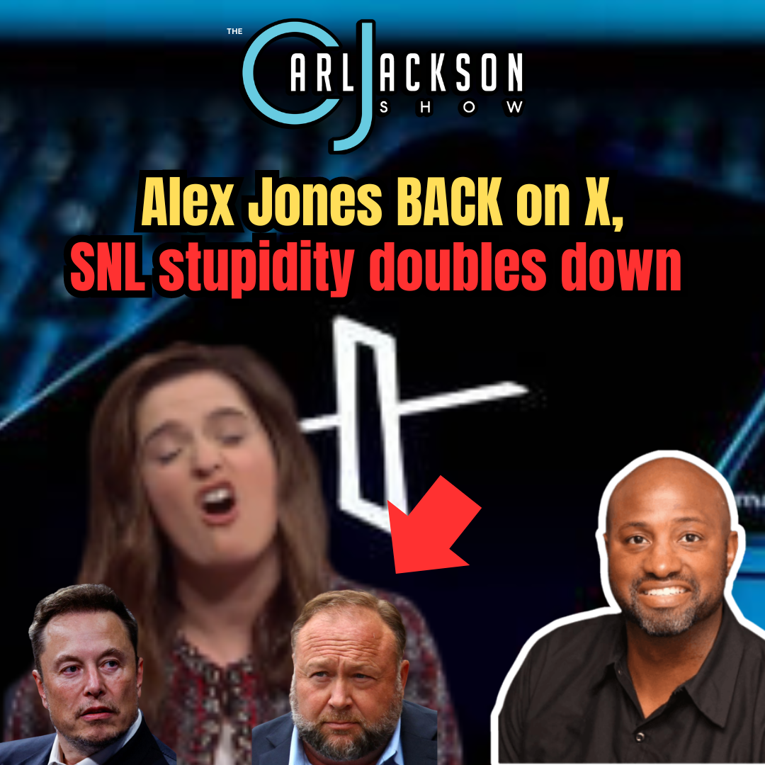 Elon Musk rightfully reinstates Alex Jones on X, and SNL stupidity doubles down on antisemitism