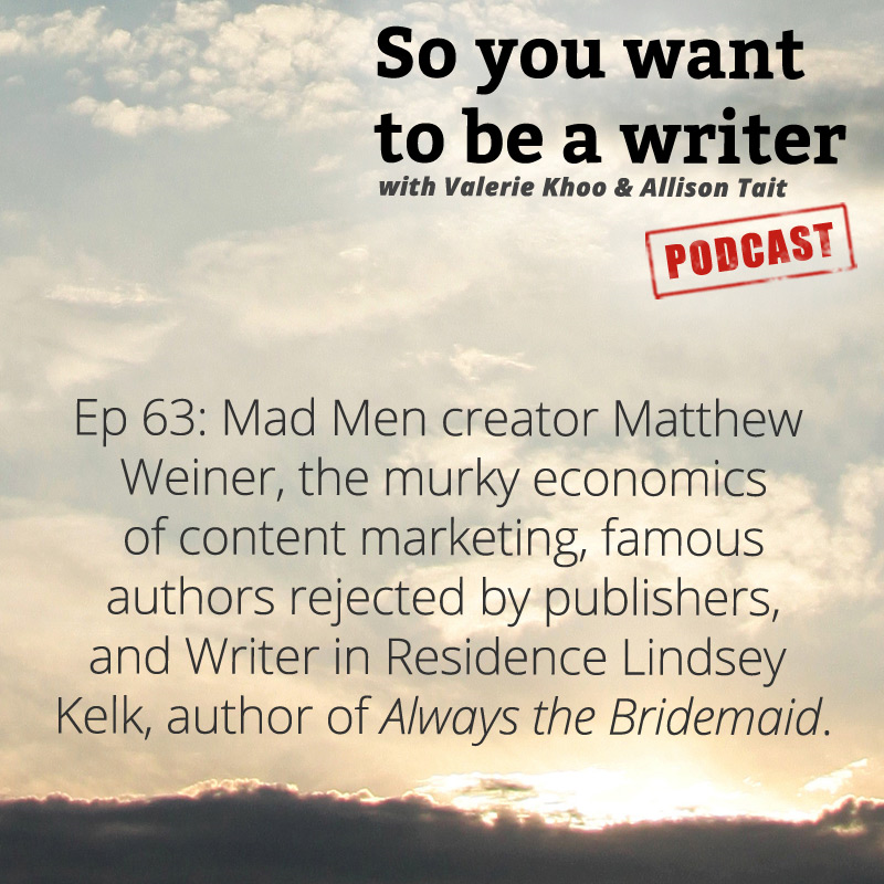 WRITER 063: Meet Lindsey Kelk, author of 'Always a Bridesmaid'