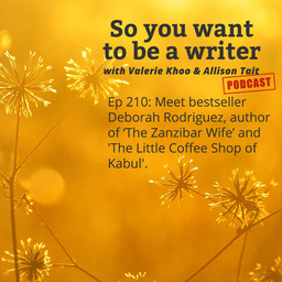 WRITER 210: Meet bestseller Deborah Rodriguez, author of ‘The Zanzibar Wife’ and 'The Little Coffee Shop of Kabul'.