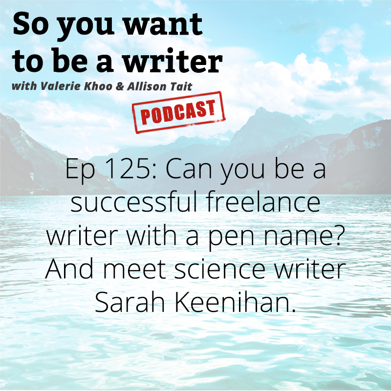 So You Want to be a Writer