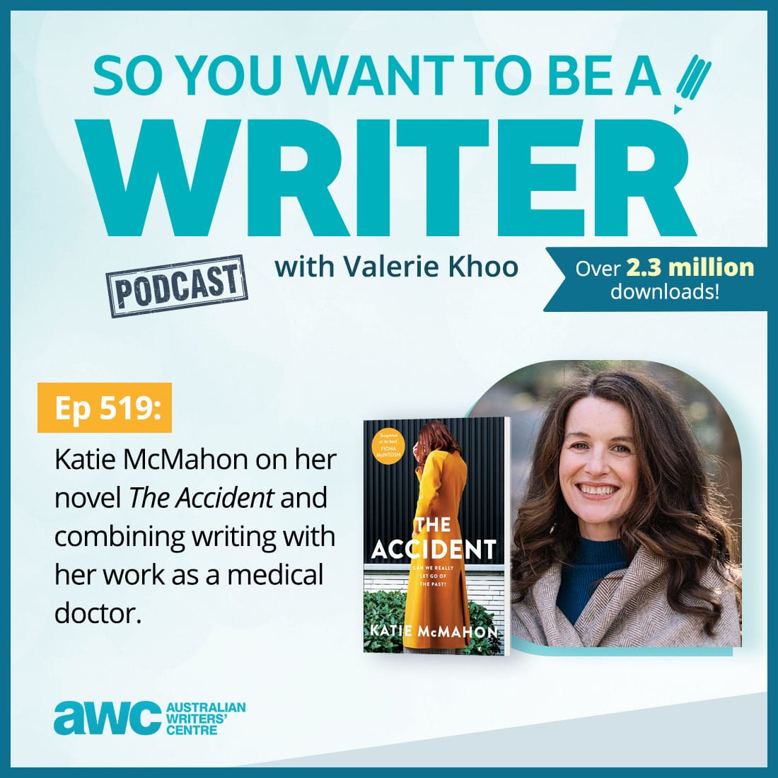 WRITER 519: Katie McMahon on her novel 'The Accident' and combining writing with her work as a medical doctor.
