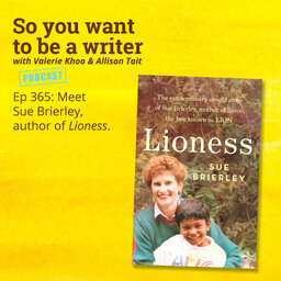 WRITER 365: Meet Sue Brierley, author of 'Lioness'.