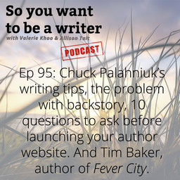WRITER 095: Meet novelist Tim Baker on his blog tour of his book 'Fever City'