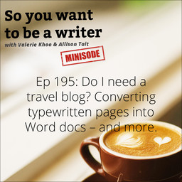 WRITER 195: Do I need a travel blog?