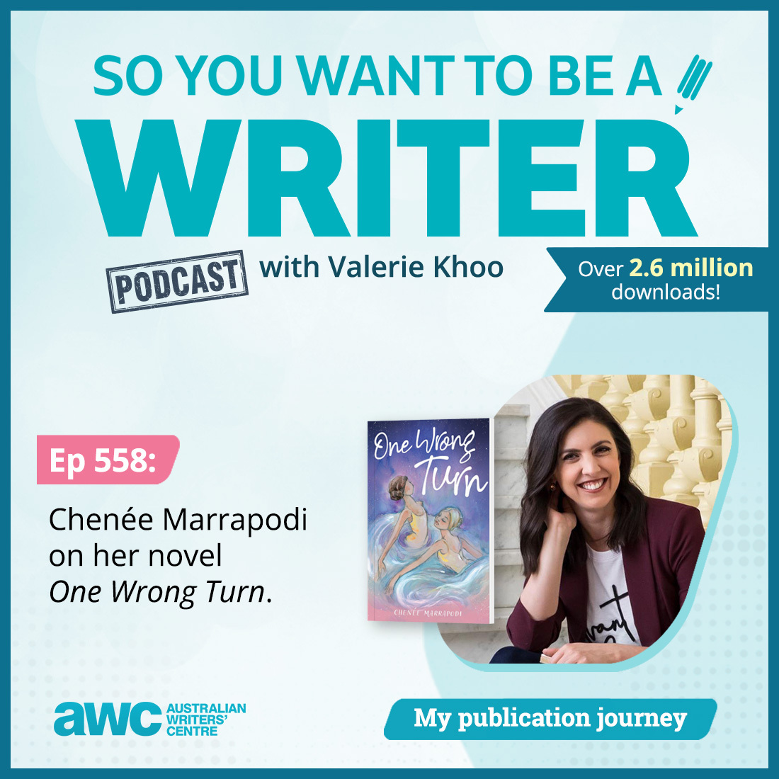 WRITER 558: Chenée Marrapodi on her novel 'One Wrong Turn'.