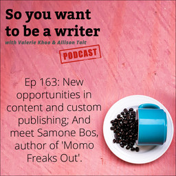 WRITER 163: We chat to Samone Bos, who evolved her blog into the book 'Momo Freaks Out'