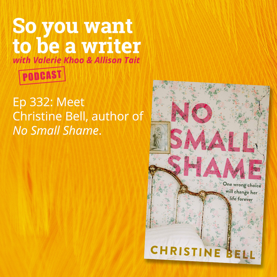 WRITER 332: Meet Christine Bell, author of 'No Small Shame'.