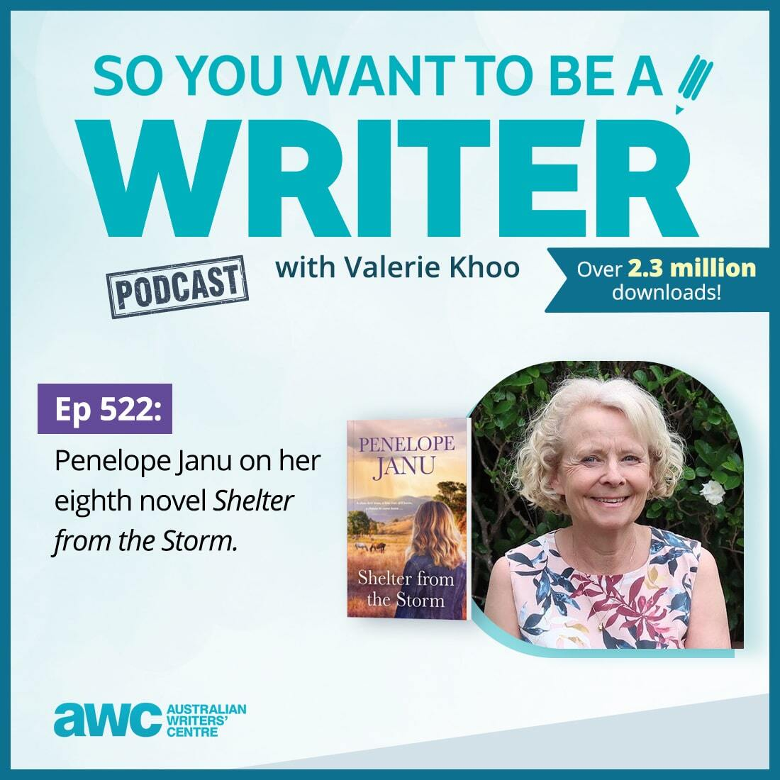WRITER 522: Penelope Janu on her eighth novel 'Shelter from the Storm'