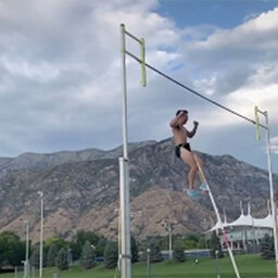 BYU Pole Vaulter Zach McWhorter discusses his accident that's gone viral on TikTok