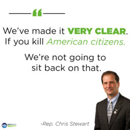 Representative Chris Stewart reacts to Iranian strike
