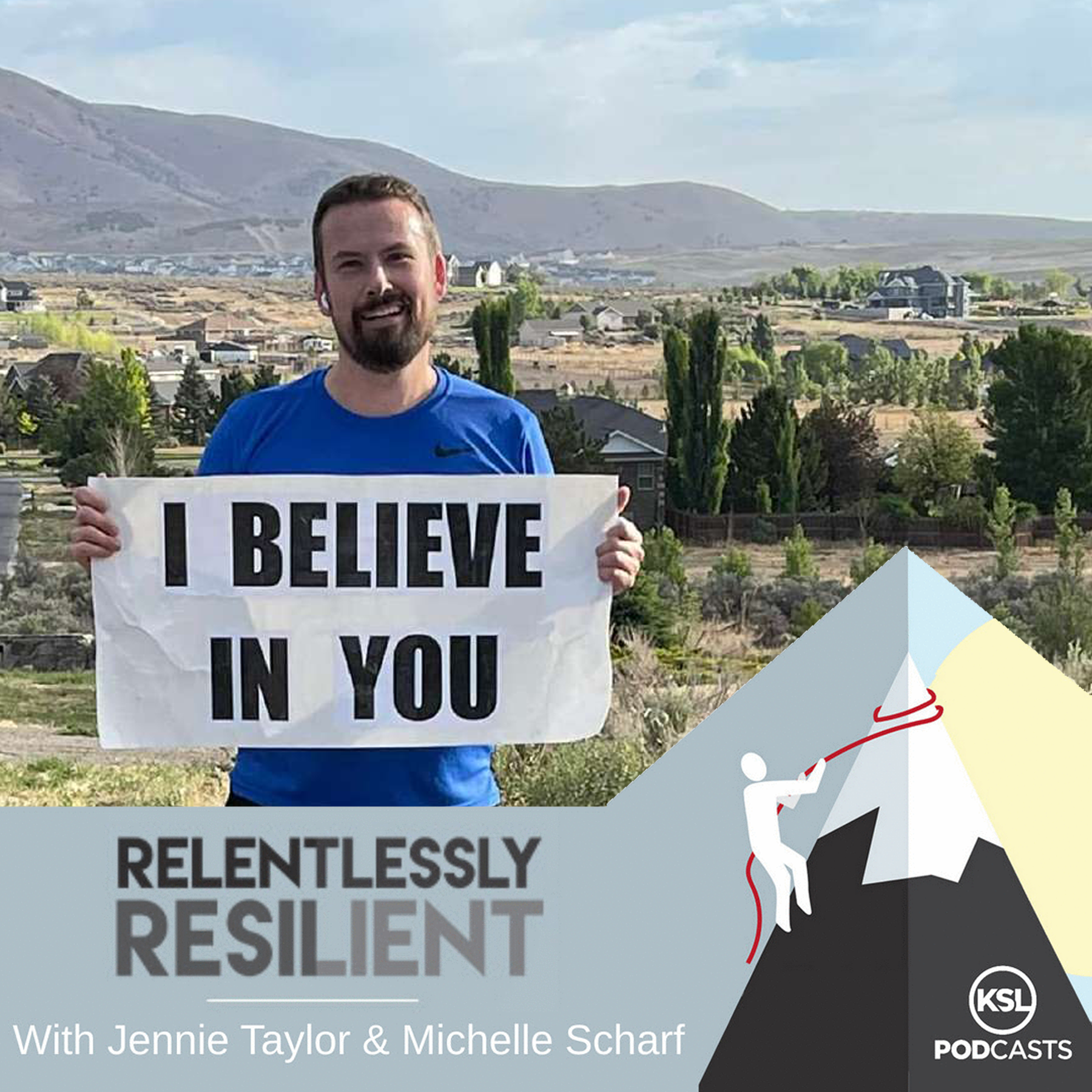 Why Ben Lyne, a runner with a sign, believes in you