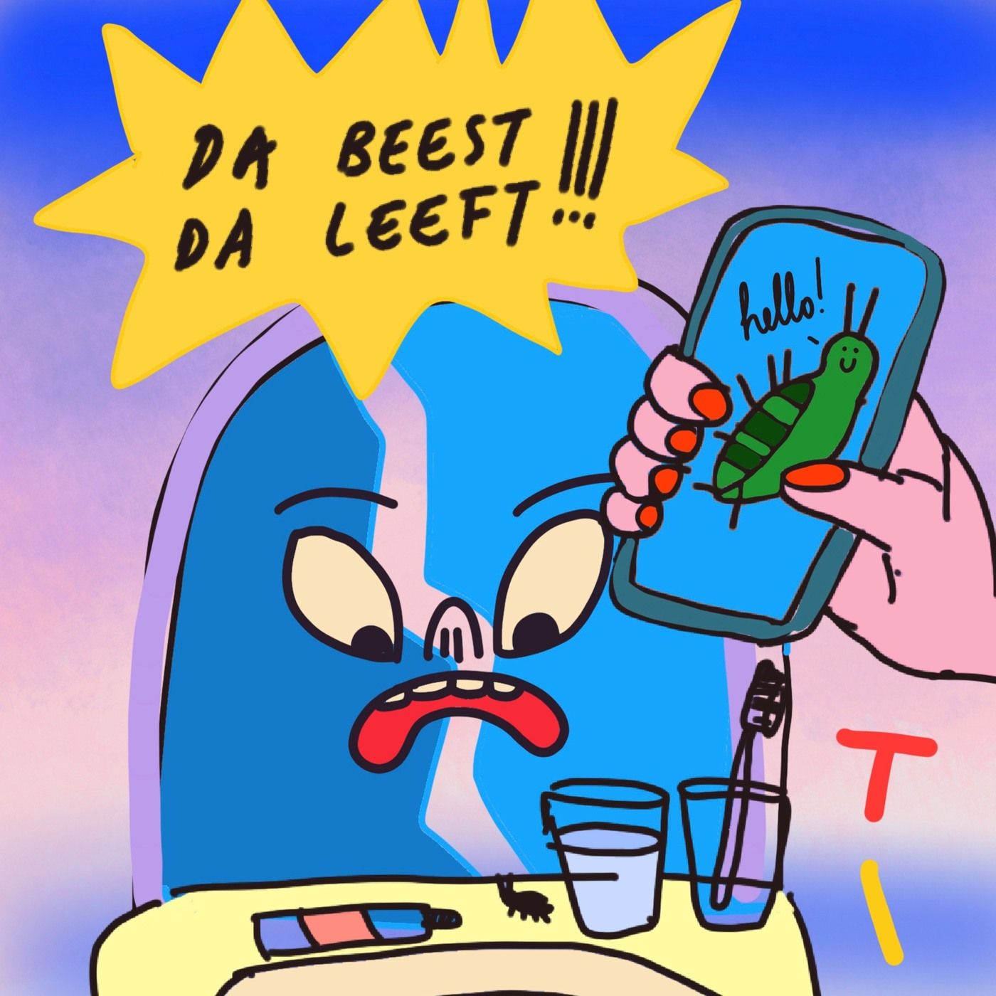 Tine, door wantsen gepest episode artwork