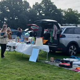 A car boot sale with a twist -  'reduce, reuse, recycle'