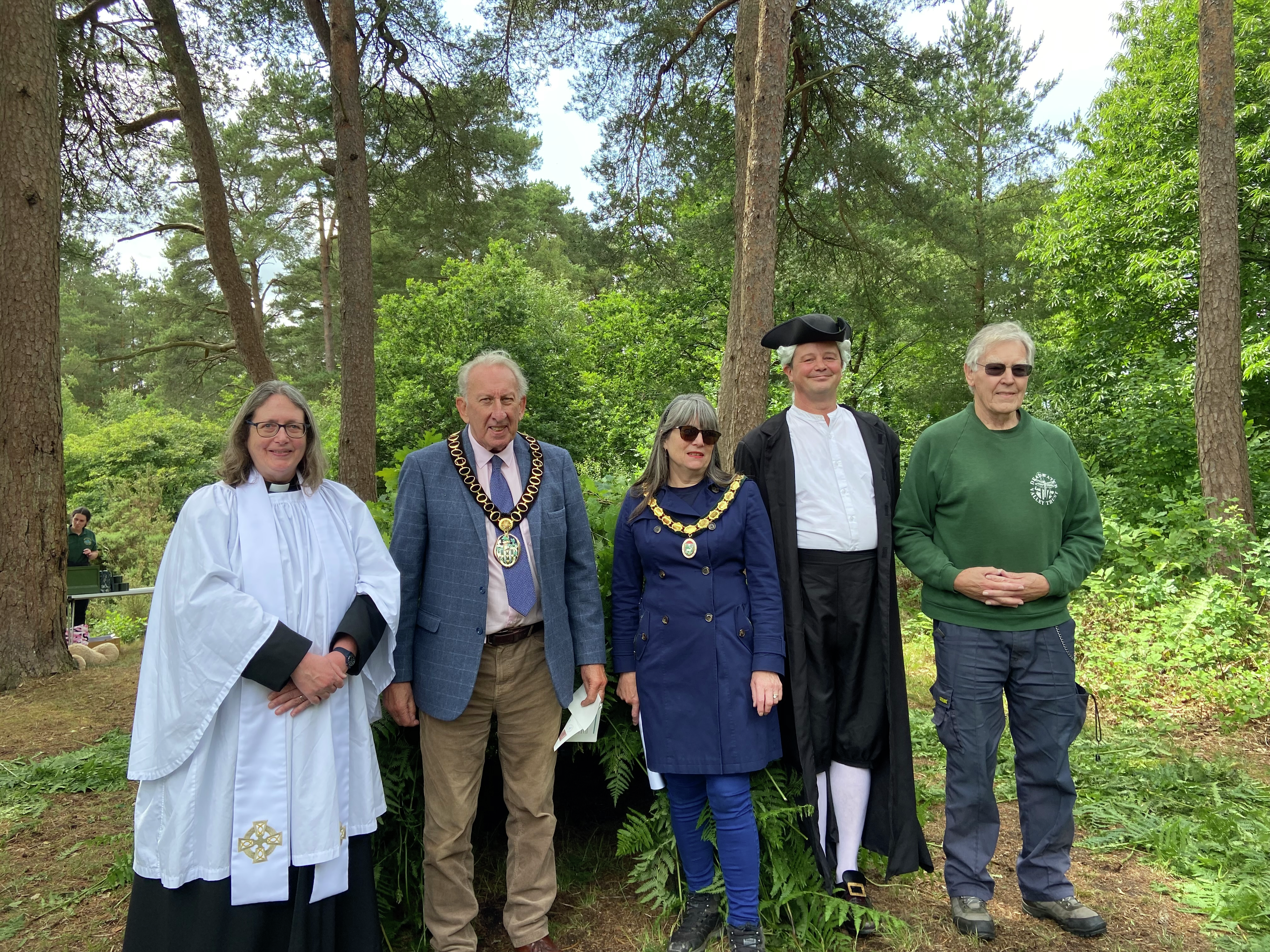 The weather stayed fine for the Blessing of the Bower