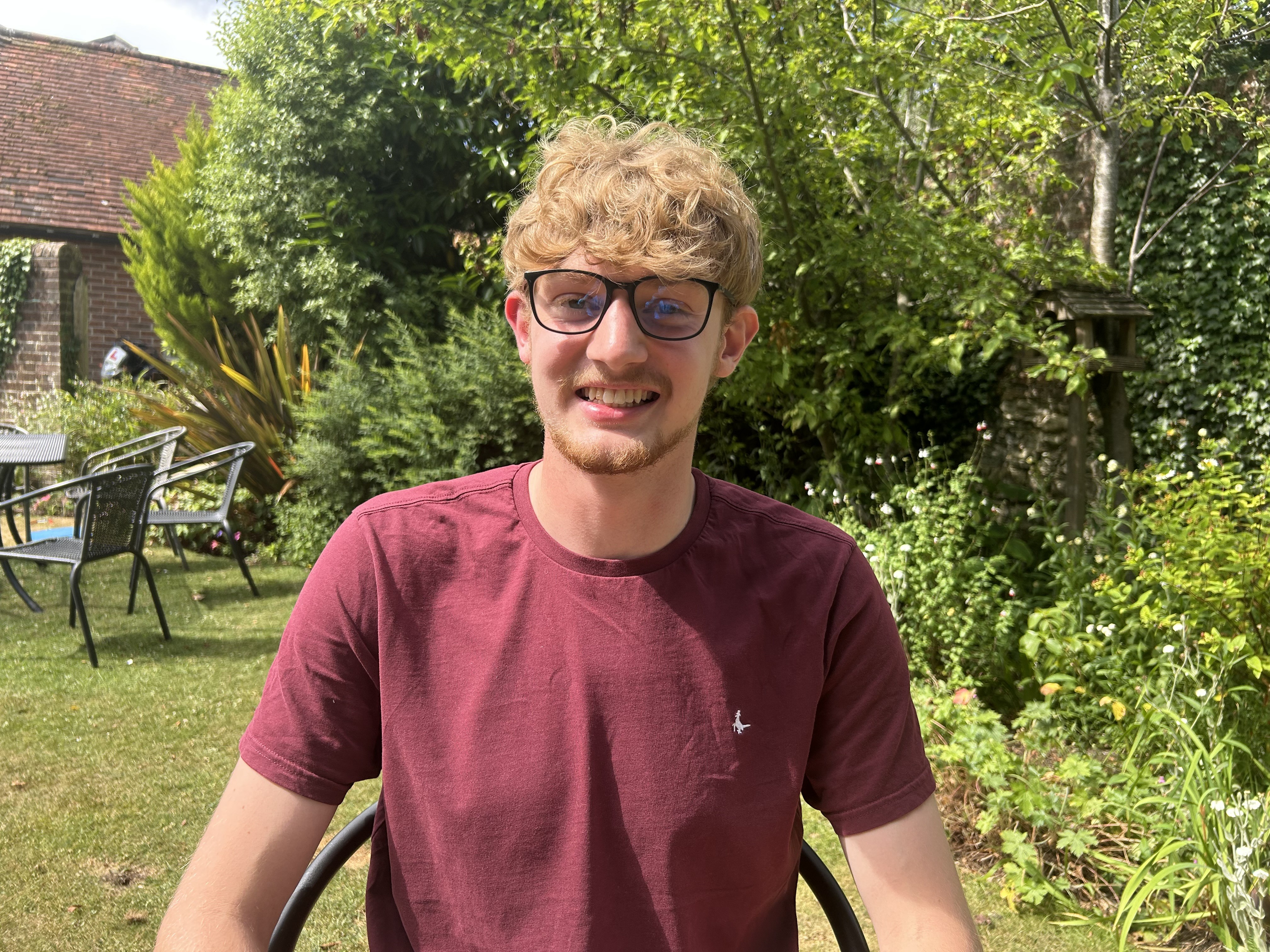 George, volunteer at Shine Radio, off to study Broadcasting