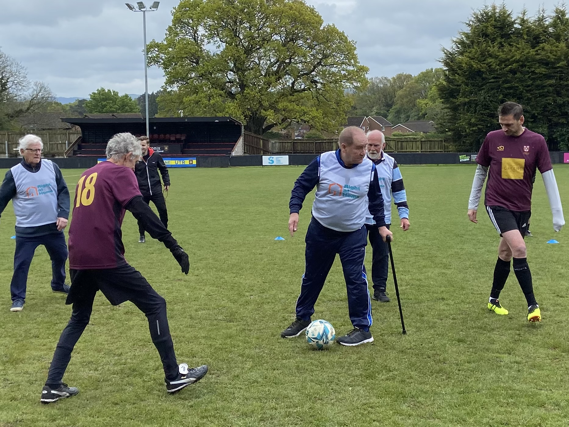 It was all to play for in the first walking football tournament