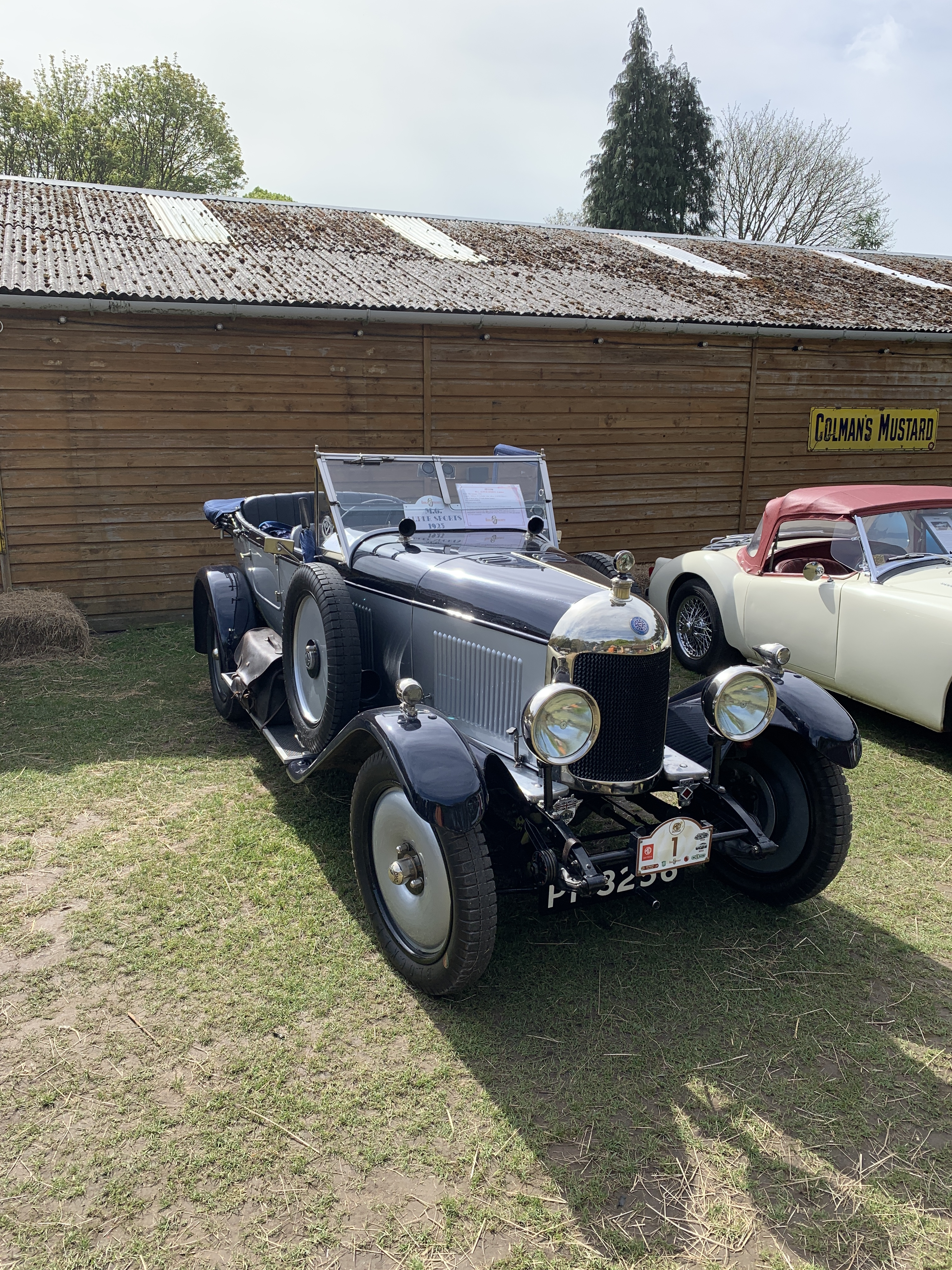 the P pod - Petersfield Personalities  on location at the Winchester MG Owners Club Cobweb SPIN 16th April 2024