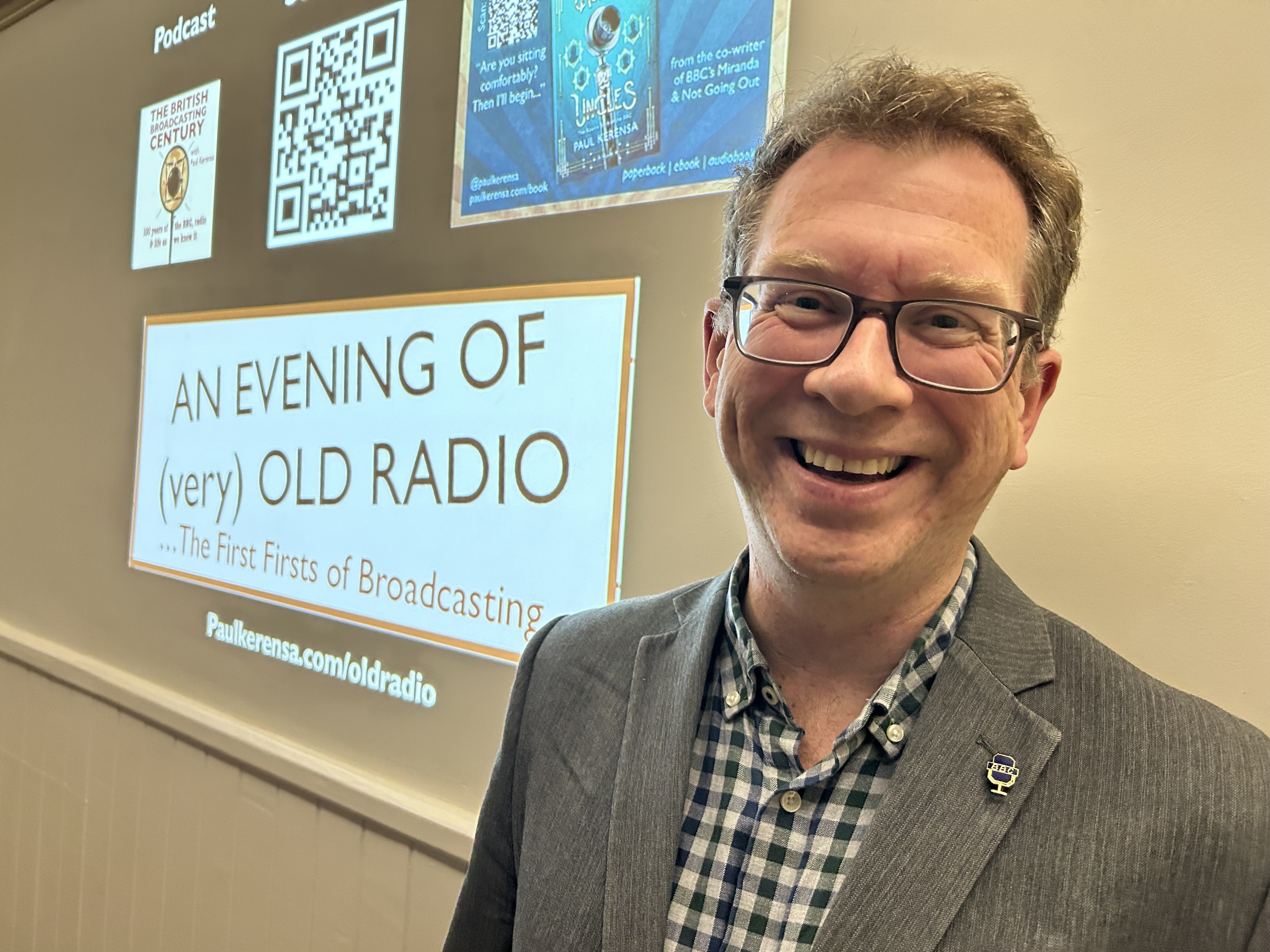 Paul Kerensa’s ‘Stand Up History’ of radio enthralls at the museum