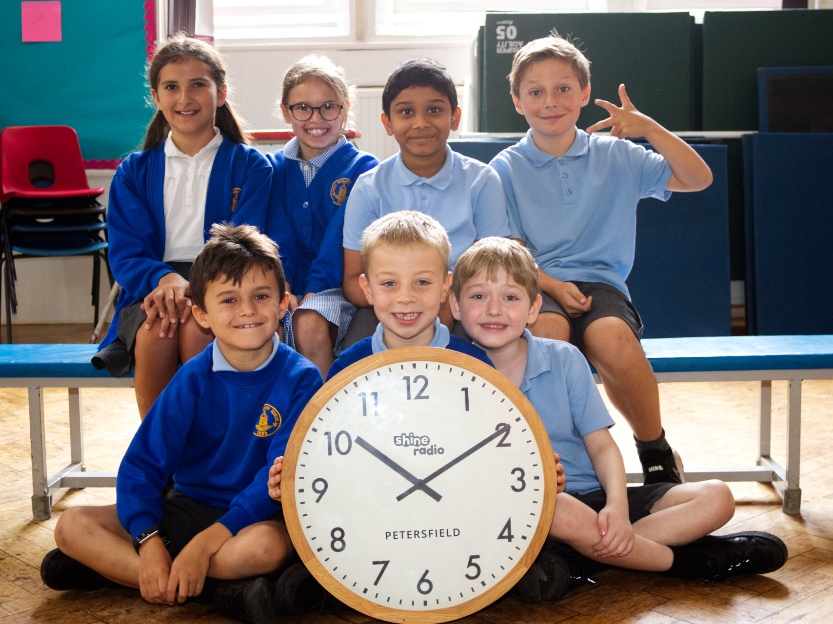 Shine Time - local children present all the time checks