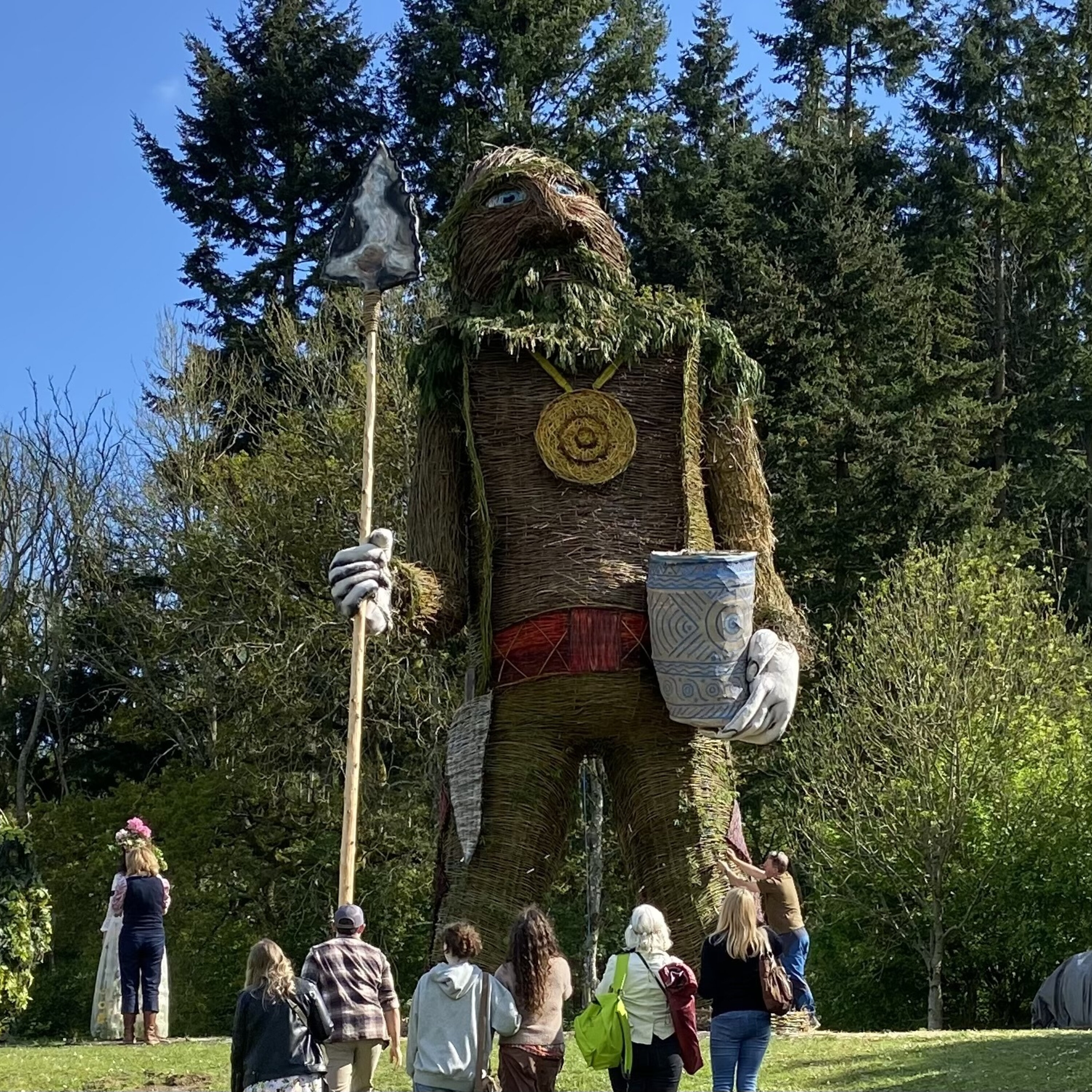 the Ppod - on location at Butser Ancient Farm celebrating Beltain 7th May 2024