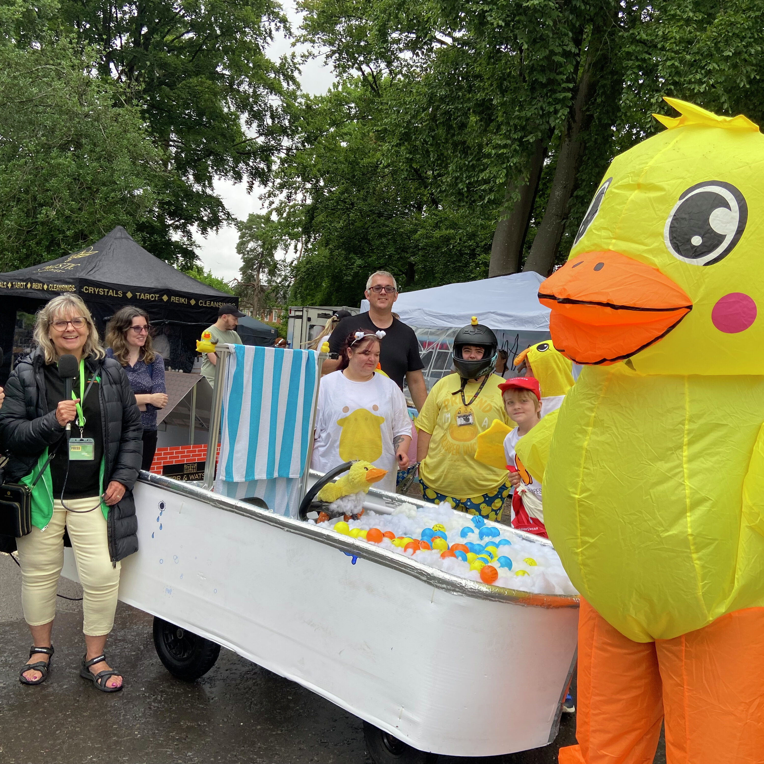 the P pod - on location at the Bordon Soapbox Challenge