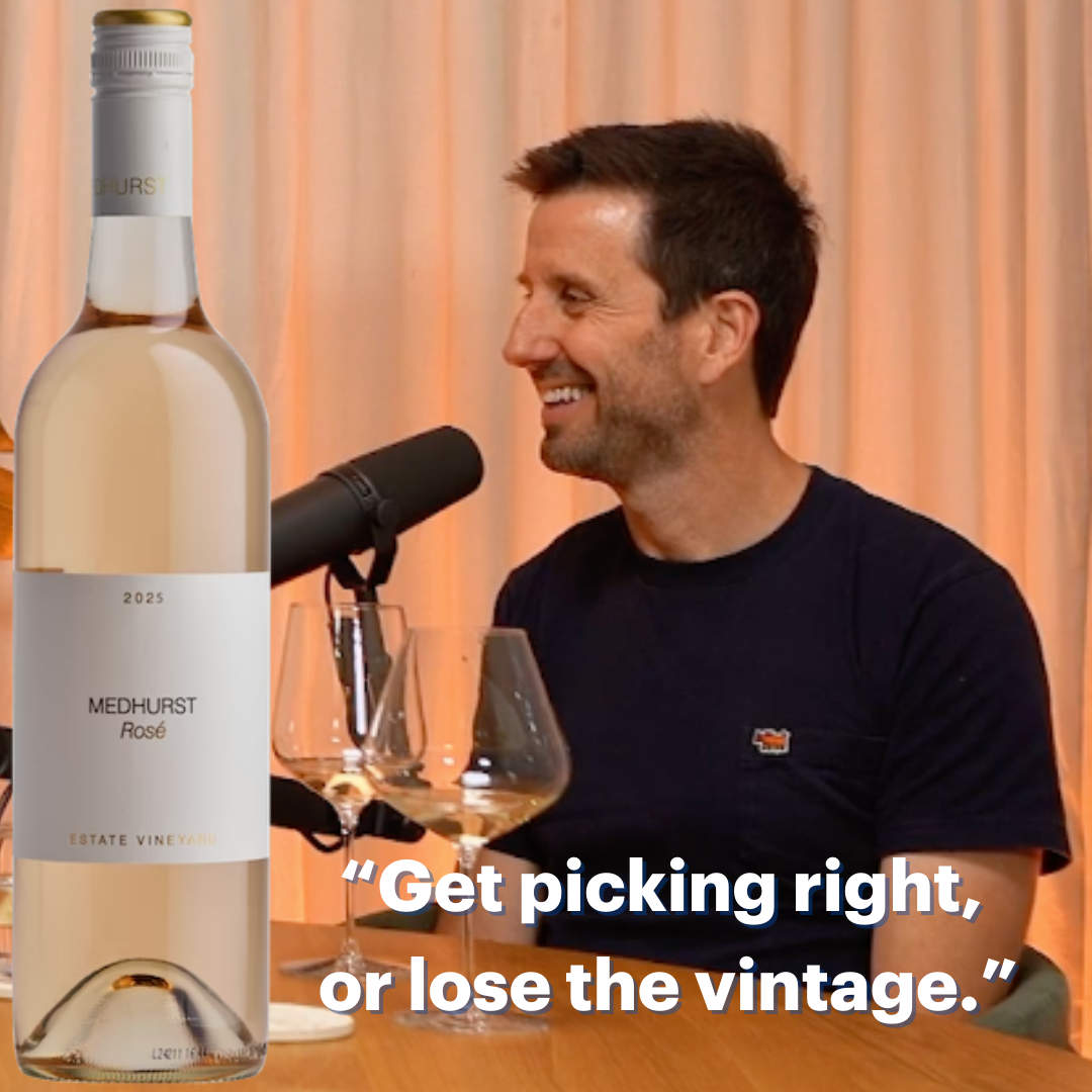 From flute to ferment: Medhurst’s Rohan Smith on changing careers, making rosé, and the art of picking.