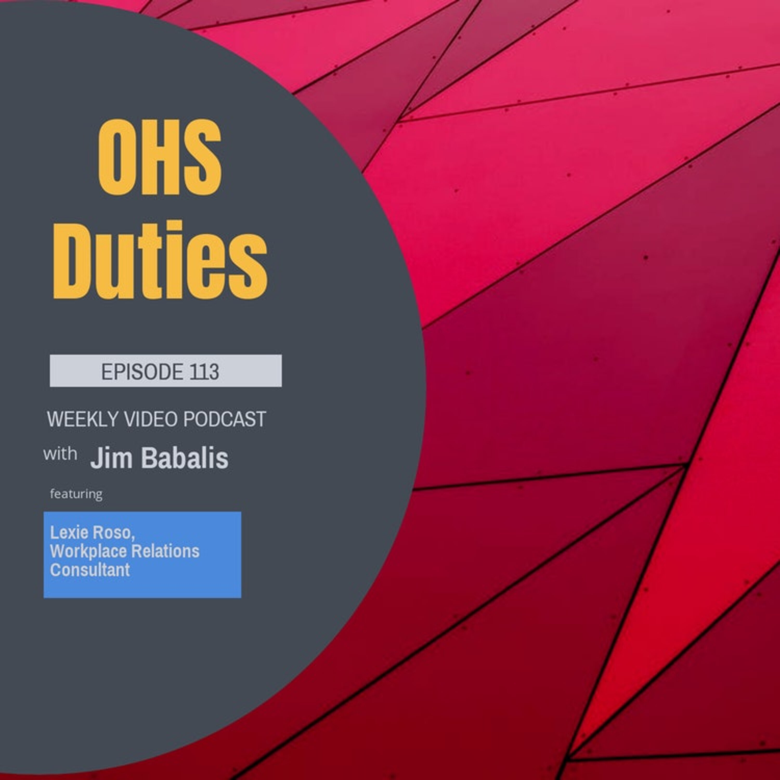 Episode 113 - OHS Duties