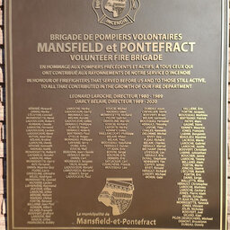Reportage - 40e anniversaire du Service d'incendie de la Municipalité de Mansfield-et-Pontefract