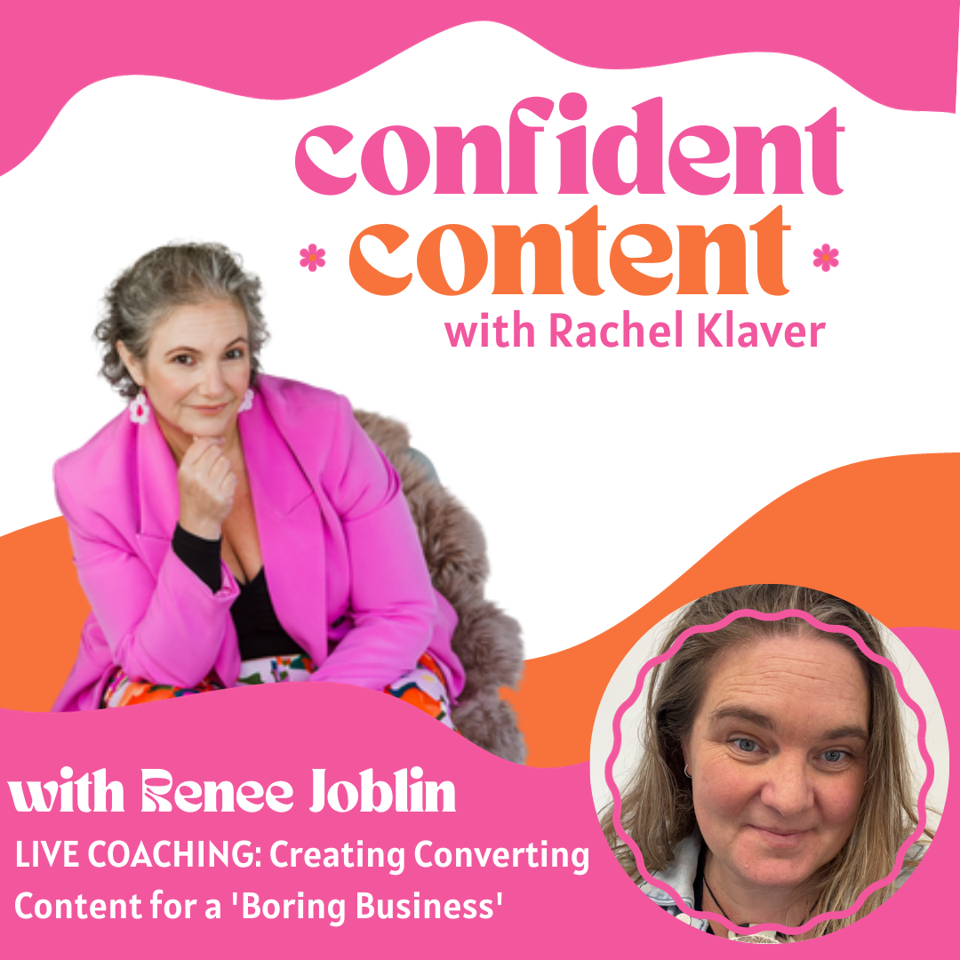 Confident Content with Rachel Klaver