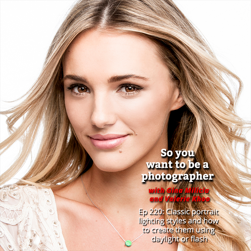 PHOTO 220:  Classic portrait lighting styles and how to create them using daylight or flash