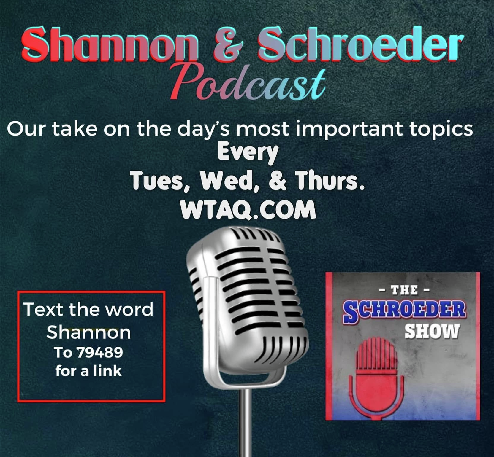 THE SHANNON AND SCHROEDER PODCAST APRIL 15, 2025