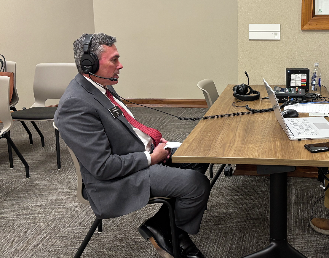 Tyler Axness is joined by Senate Majority Leader David Hogue and Rep. Jim Jonas