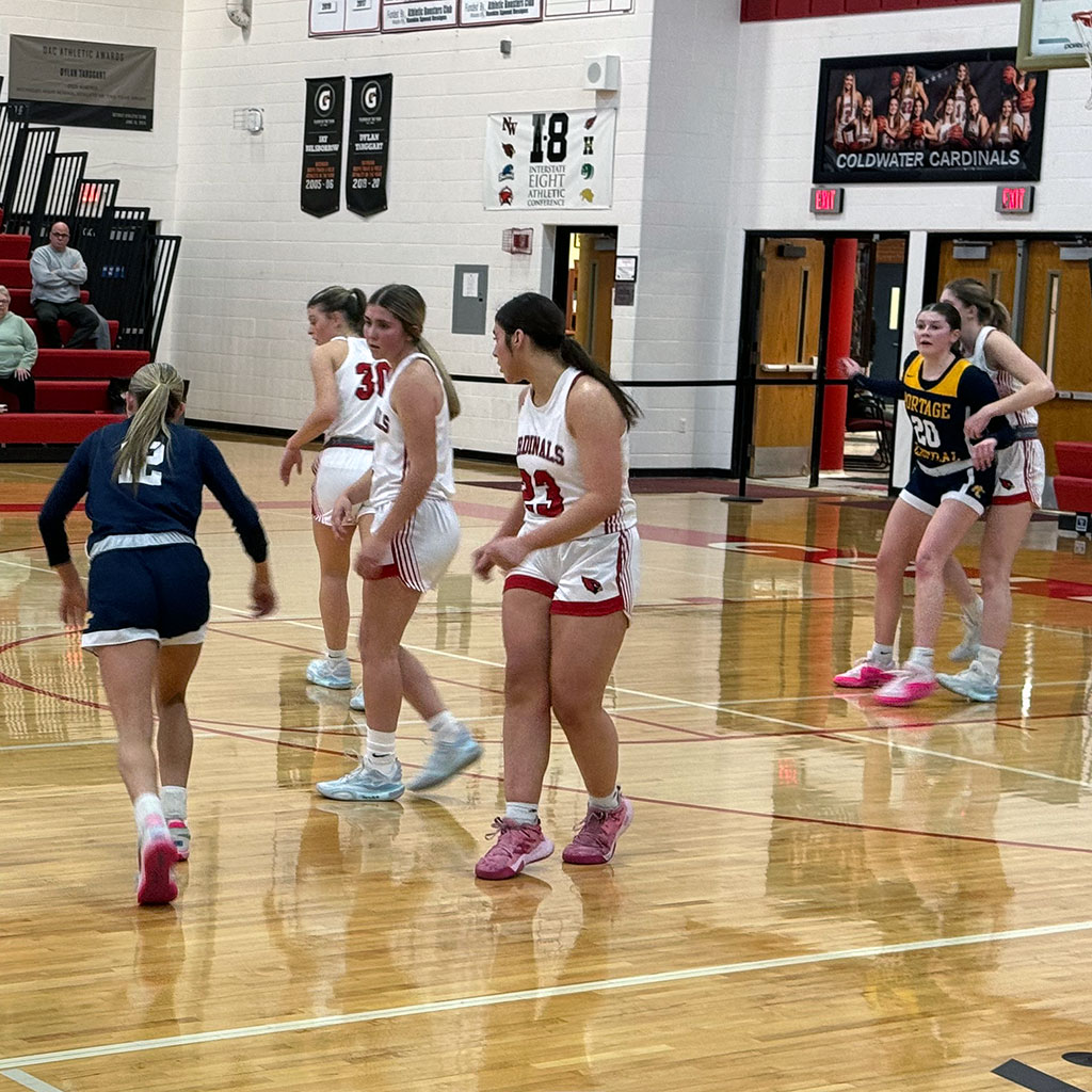 Girls Basketball: Portage Central at Coldwater, 2-29-2024