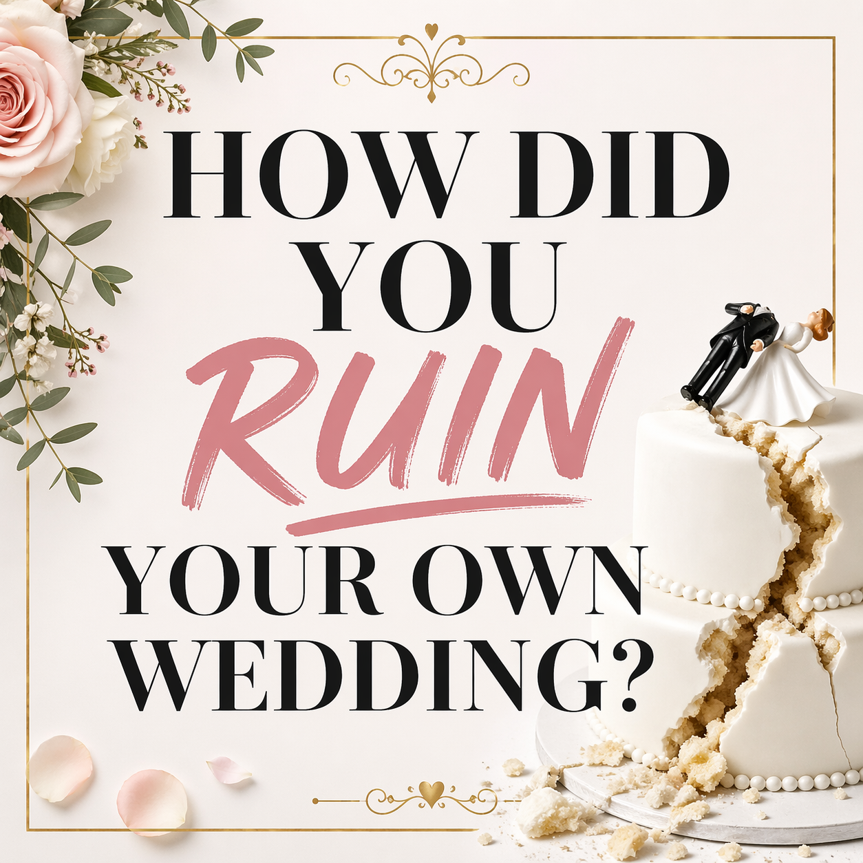 How Did You Ruin Your Own Wedding?