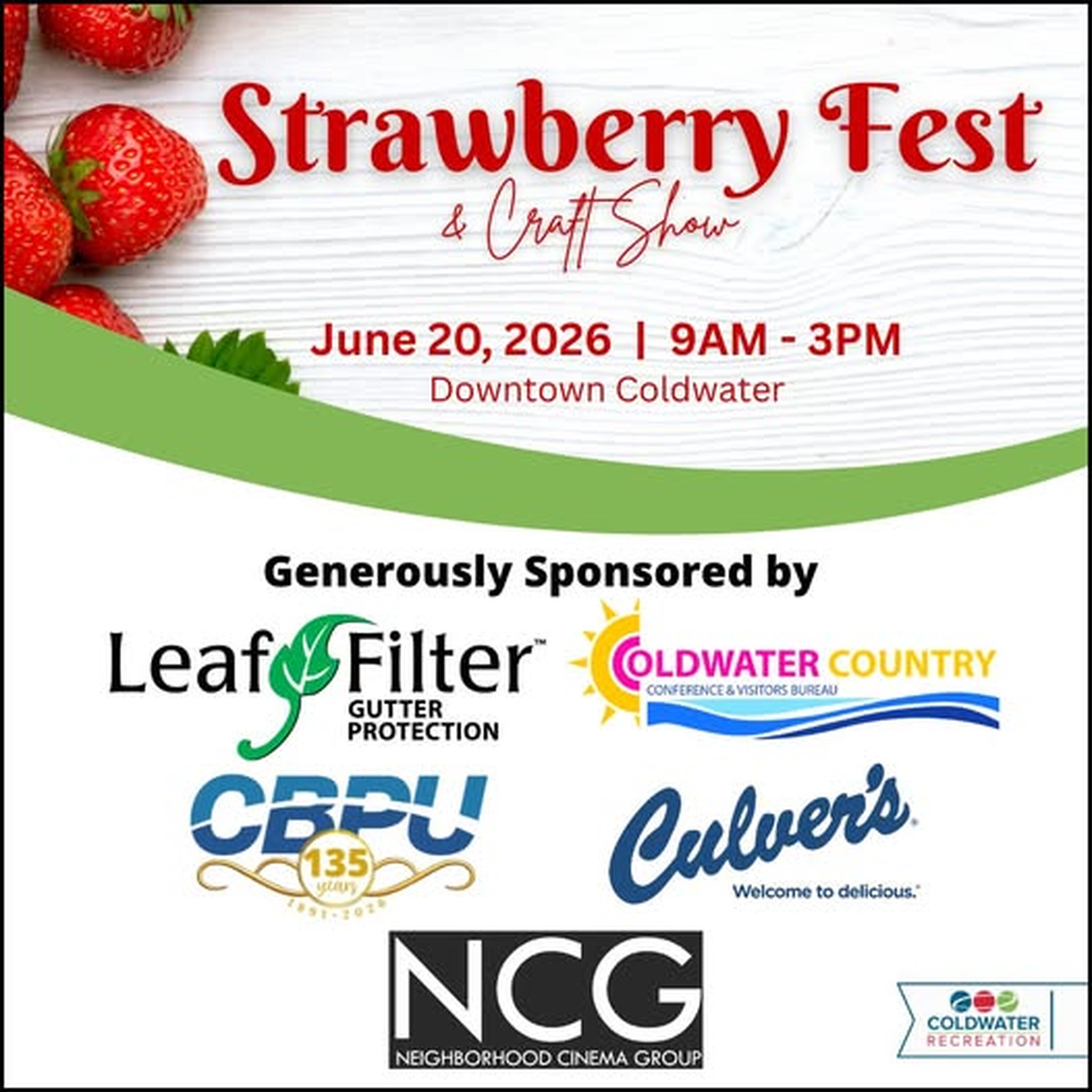 Julie Santure-2026 Coldwater Strawberryfest and Craft Show 6-16-26 episode artwork