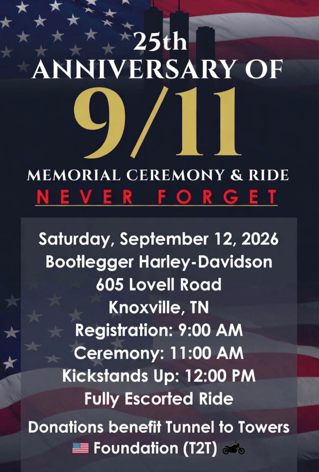 25th Anniversary 9/11 Memorial Ride