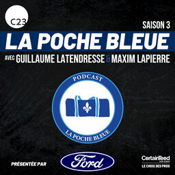 Phillip Danault et Laurie Couture-Dallaire dans La Poche Bleue