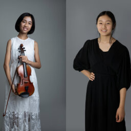 Violinist Angela Deng and pianist Vanessa Liang