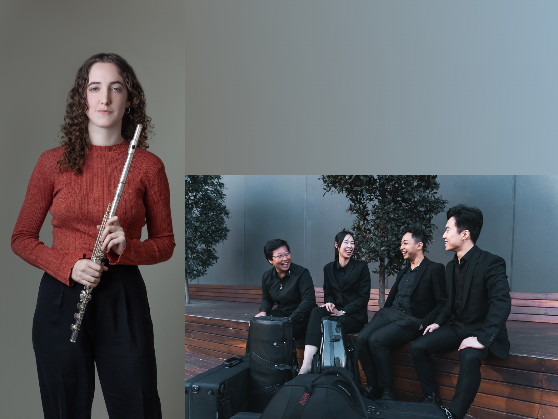 Flautist Molly Jenkins and Ocean Saxophone Quartet